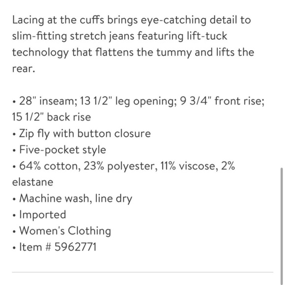 NYDJ curves 360 high waist slim straight leg jeans NWT - Picture 4 of 5